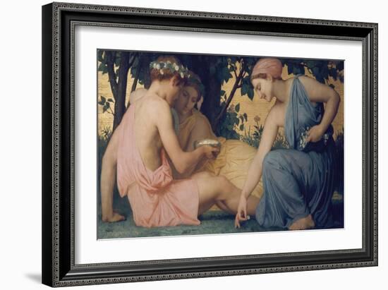 Spring, 1858-William Adolphe Bouguereau-Framed Giclee Print