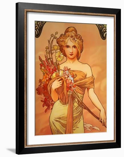 Spring, 1896-Alphonse Mucha-Framed Art Print