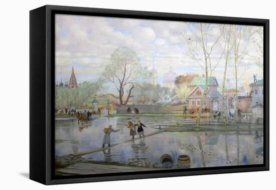 Spring, 1921-Boris Michaylovich Kustodiev-Framed Premier Image Canvas