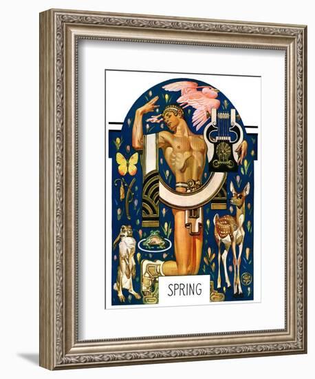 "Spring 1929,"March 30, 1929-Joseph Christian Leyendecker-Framed Giclee Print