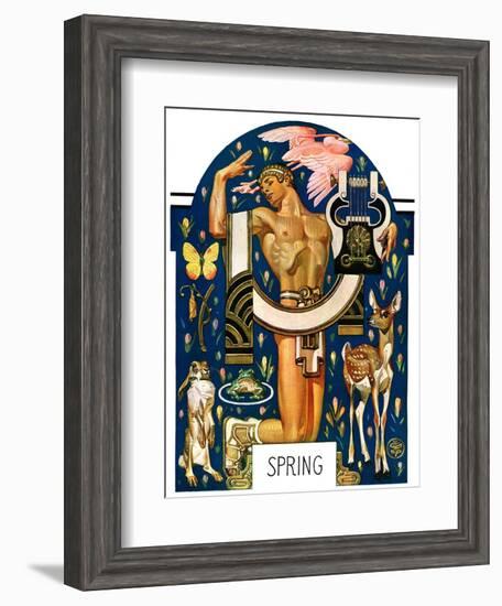 "Spring 1929,"March 30, 1929-Joseph Christian Leyendecker-Framed Giclee Print