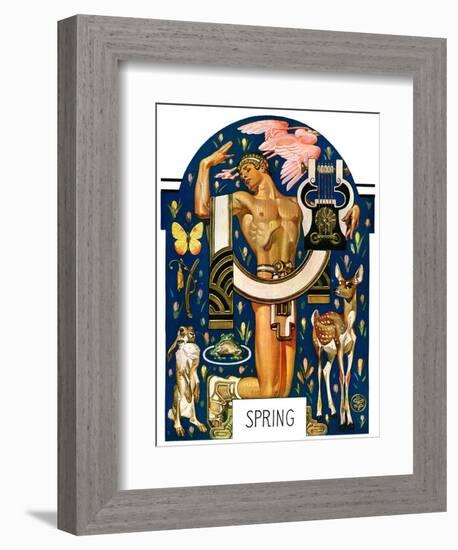 "Spring 1929,"March 30, 1929-Joseph Christian Leyendecker-Framed Giclee Print