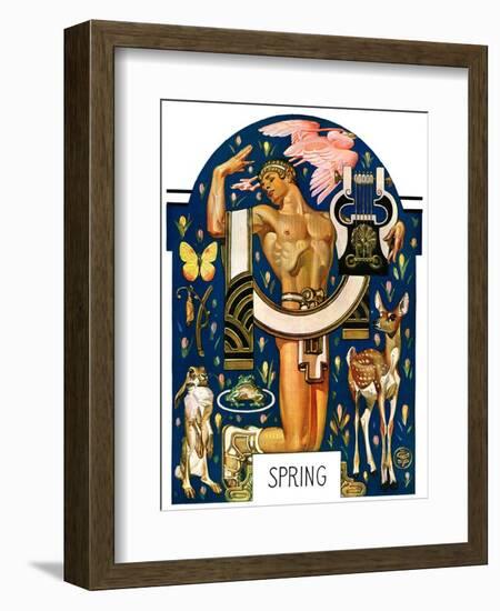 "Spring 1929,"March 30, 1929-Joseph Christian Leyendecker-Framed Giclee Print