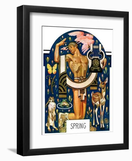 "Spring 1929,"March 30, 1929-Joseph Christian Leyendecker-Framed Giclee Print