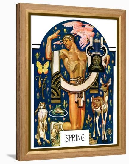 "Spring 1929,"March 30, 1929-Joseph Christian Leyendecker-Framed Premier Image Canvas