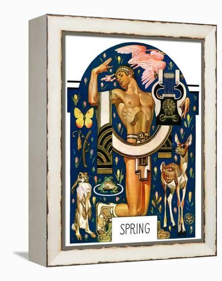 "Spring 1929,"March 30, 1929-Joseph Christian Leyendecker-Framed Premier Image Canvas