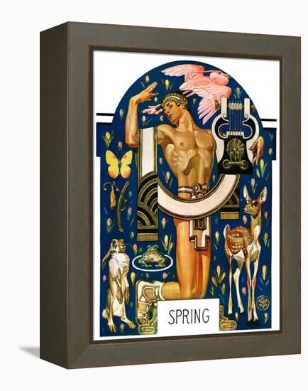 "Spring 1929,"March 30, 1929-Joseph Christian Leyendecker-Framed Premier Image Canvas