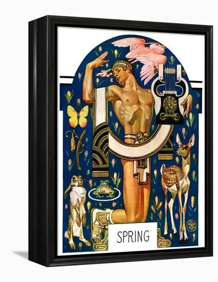 "Spring 1929,"March 30, 1929-Joseph Christian Leyendecker-Framed Premier Image Canvas