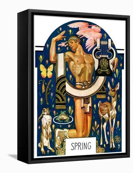 "Spring 1929,"March 30, 1929-Joseph Christian Leyendecker-Framed Premier Image Canvas