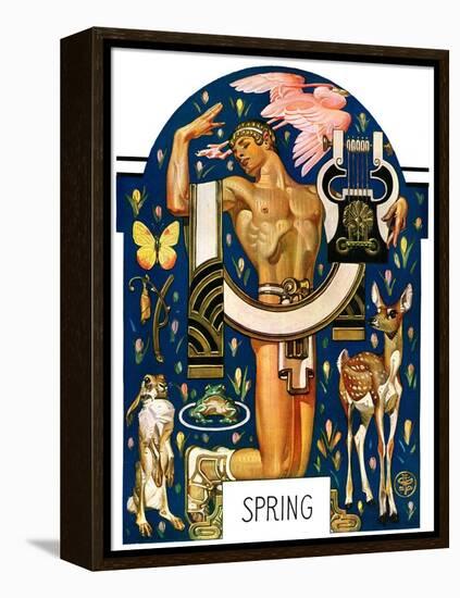 "Spring 1929,"March 30, 1929-Joseph Christian Leyendecker-Framed Premier Image Canvas