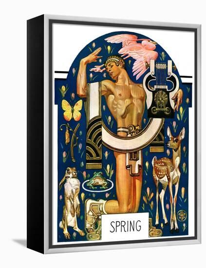 "Spring 1929,"March 30, 1929-Joseph Christian Leyendecker-Framed Premier Image Canvas
