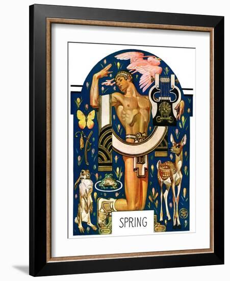 "Spring 1929,"March 30, 1929-Joseph Christian Leyendecker-Framed Giclee Print