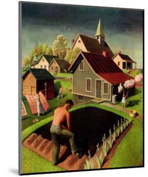 "Spring 1942," April 18, 1942-Grant Wood-Mounted Giclee Print