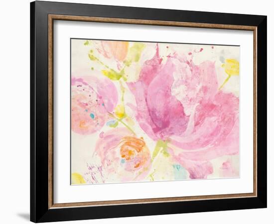 Spring Abstracts Florals II Crop-Albena Hristova-Framed Art Print