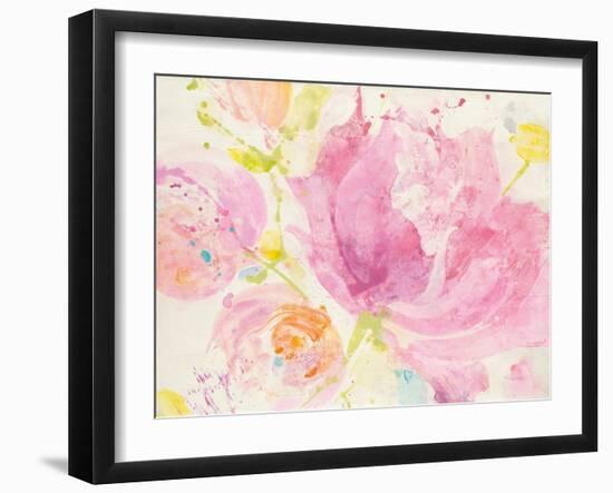 Spring Abstracts Florals II Crop-Albena Hristova-Framed Art Print