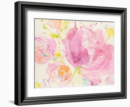 Spring Abstracts Florals II Crop-Albena Hristova-Framed Art Print