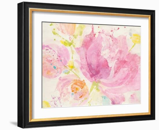 Spring Abstracts Florals II Crop-Albena Hristova-Framed Art Print