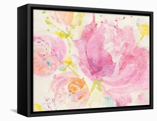 Spring Abstracts Florals II Crop-Albena Hristova-Framed Stretched Canvas