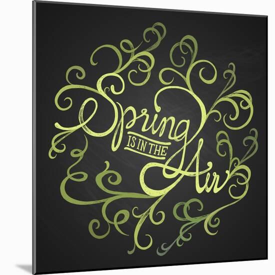 Spring Air - Floristic Circle Quote-ONiONAstudio-Mounted Art Print