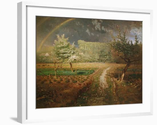 Spring at Barbizon, 1868-73-Jean-Fran?ois Millet-Framed Giclee Print