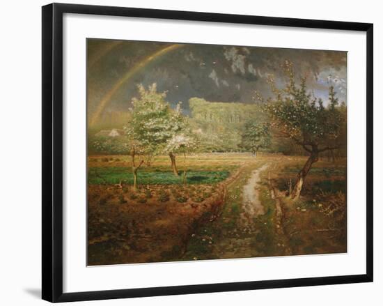 Spring at Barbizon, 1868-73-Jean-Fran?ois Millet-Framed Giclee Print