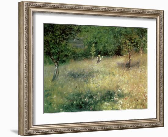 Spring at Chatou, circa 1872-5-Pierre-Auguste Renoir-Framed Giclee Print