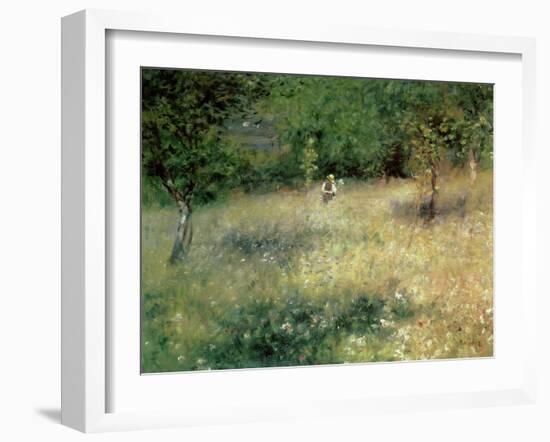 Spring at Chatou, circa 1872-5-Pierre-Auguste Renoir-Framed Giclee Print