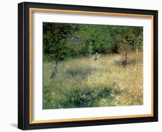 Spring at Chatou, circa 1872-5-Pierre-Auguste Renoir-Framed Giclee Print