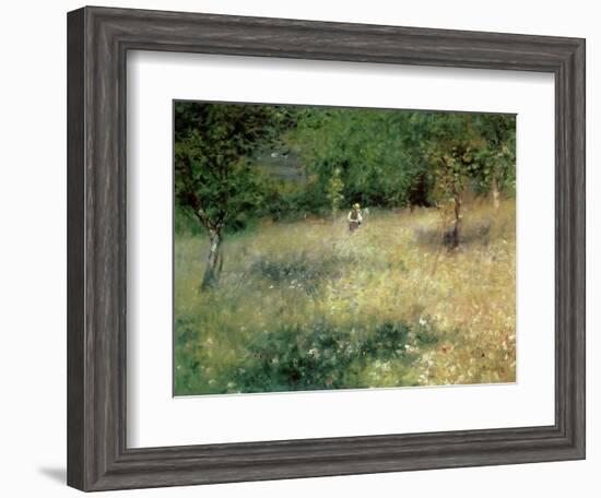 Spring at Chatou, circa 1872-5-Pierre-Auguste Renoir-Framed Giclee Print