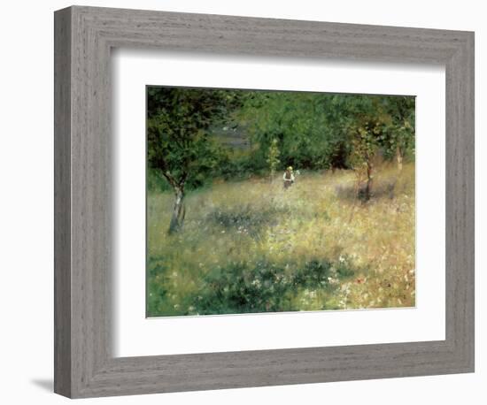 Spring at Chatou, circa 1872-5-Pierre-Auguste Renoir-Framed Giclee Print