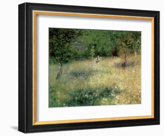 Spring at Chatou, circa 1872-5-Pierre-Auguste Renoir-Framed Giclee Print