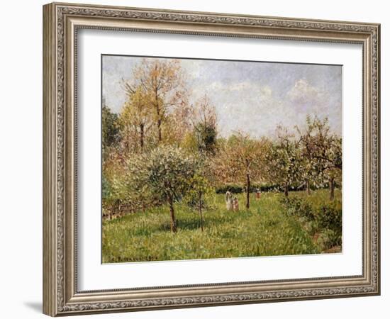 Spring at Eragny; Printemps a Eragny, 1900-Camille Pissarro-Framed Giclee Print