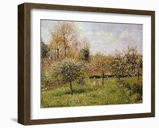 Spring at Eragny; Printemps a Eragny, 1900-Camille Pissarro-Framed Giclee Print