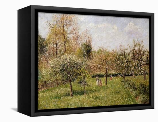 Spring at Eragny-Camille Pissarro-Framed Premier Image Canvas