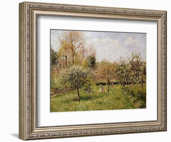 Spring at Eragny-Camille Pissarro-Framed Giclee Print