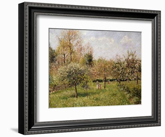 Spring at Eragny-Camille Pissarro-Framed Giclee Print