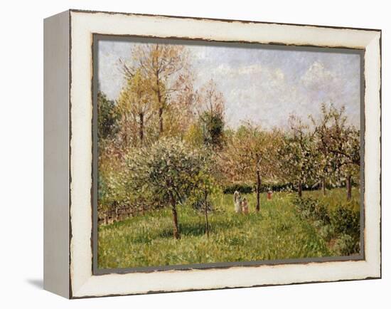 Spring at Eragny-Camille Pissarro-Framed Premier Image Canvas