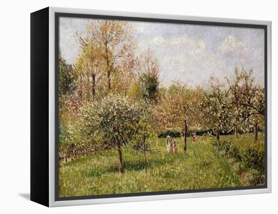 Spring at Eragny-Camille Pissarro-Framed Premier Image Canvas