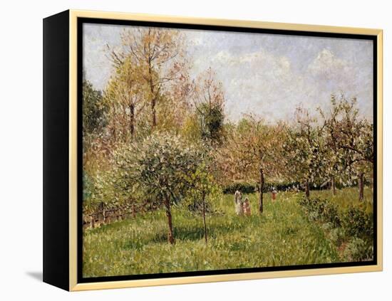 Spring at Eragny-Camille Pissarro-Framed Premier Image Canvas