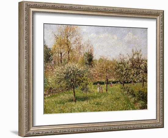 Spring at Eragny-Camille Pissarro-Framed Giclee Print