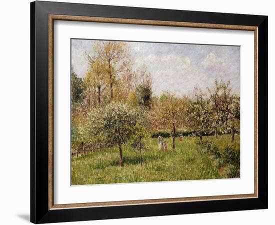 Spring at Eragny-Camille Pissarro-Framed Giclee Print