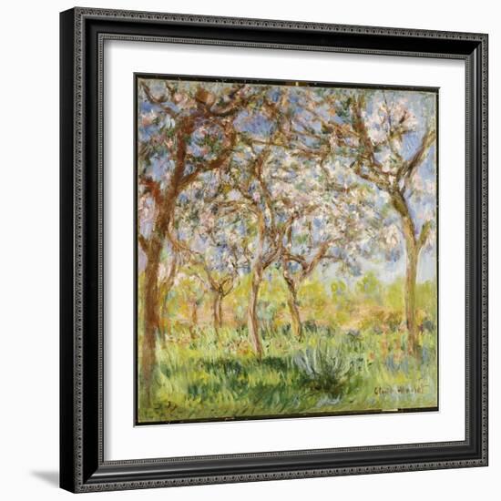 Spring at Giverny-Claude Monet-Framed Giclee Print