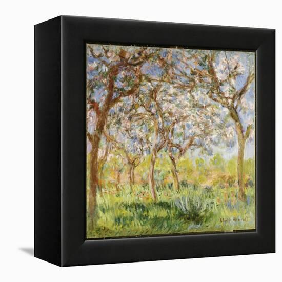 Spring at Giverny-Claude Monet-Framed Premier Image Canvas