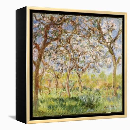 Spring at Giverny-Claude Monet-Framed Premier Image Canvas