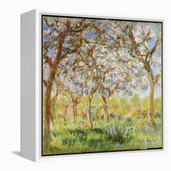 Spring at Giverny-Claude Monet-Framed Premier Image Canvas
