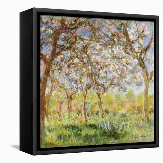 Spring at Giverny-Claude Monet-Framed Premier Image Canvas