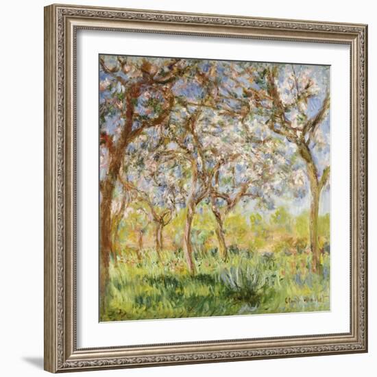 Spring at Giverny-Claude Monet-Framed Giclee Print