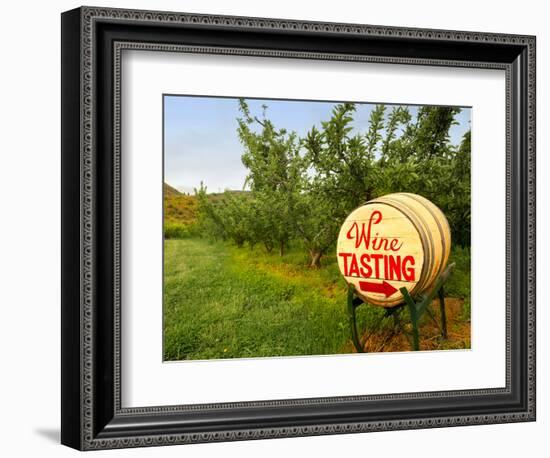 Spring Barrel Tasting, Lake Chelan, Washington, USA-Richard Duval-Framed Photographic Print