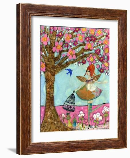 Spring Beginnings Fairy-Wyanne-Framed Giclee Print