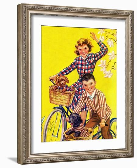 Spring Bike Ride - Child Life-Katherine Wireman-Framed Giclee Print